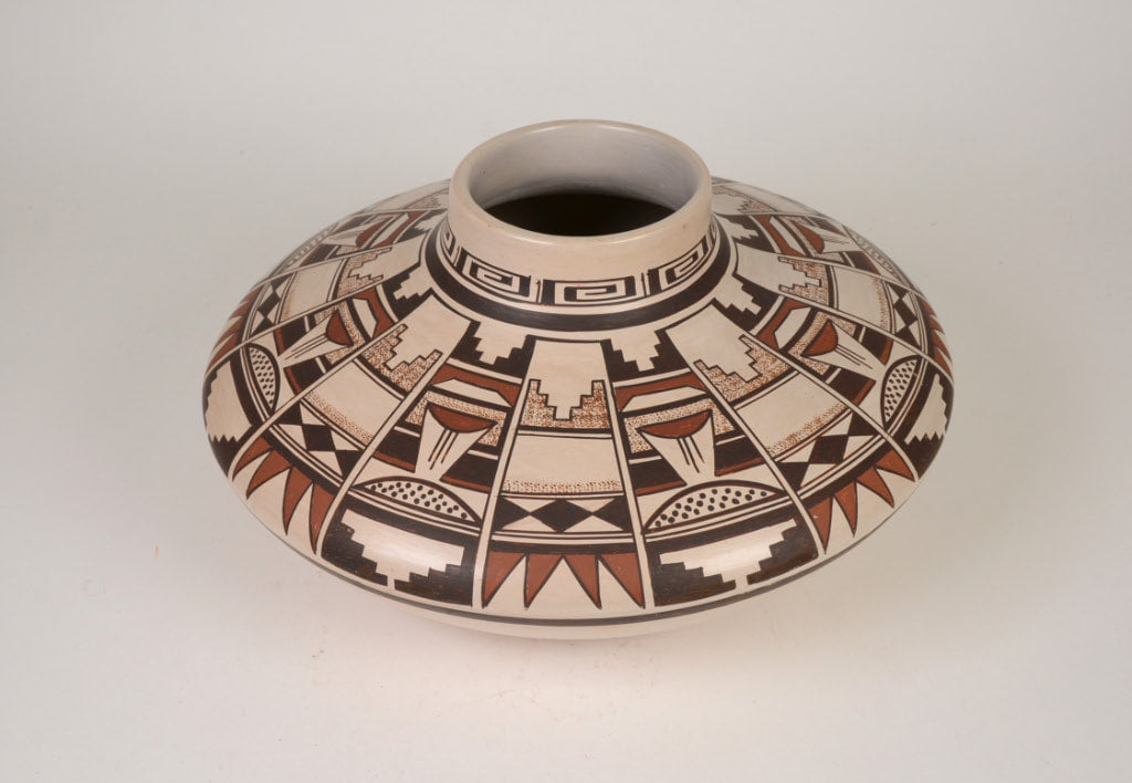 Hopi Pueblo Polychrome Jar By Claudina Lomakema