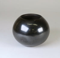 Fine High Polish Blackware Pottery Jar by Maria Martinez