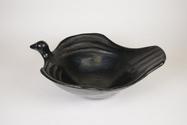 Antique Santa Clara Pottery  Large Bird Effigy Bowl  attributed to Sarafina Tafoya