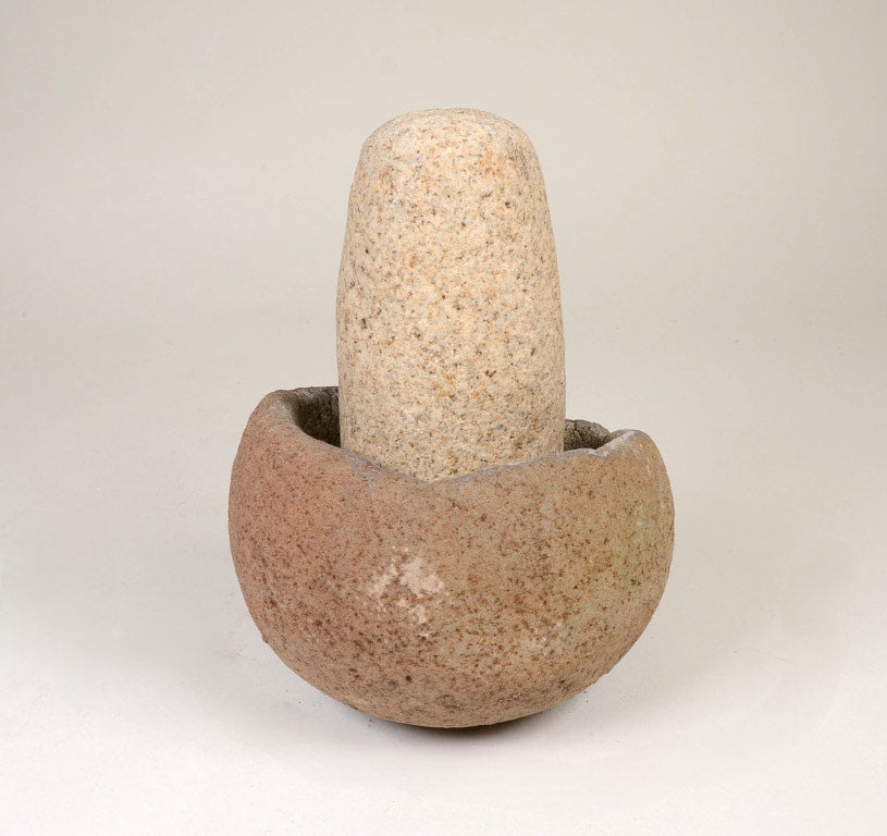 230726-07  Southern California Stone and Early Man Artifacts:  Pestle and Mortar Set