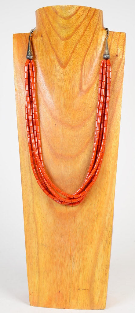 Navajo 5 Strand High Grade Natural Mediterranean Coral