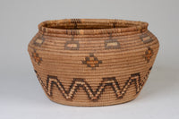 Rare Panamint Coiled Basket / Oval Form