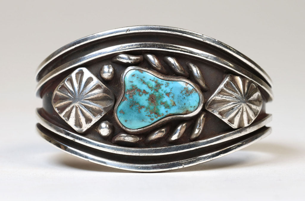 Navajo Cuff Bracelet, Hallmarked: HC by Hyson Craig