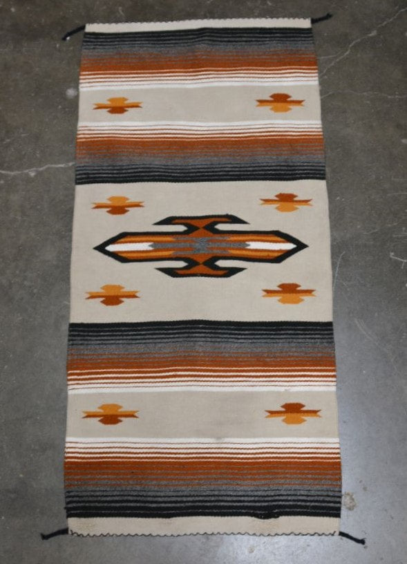 Southwestern Mexican Double Saddle Blanket - Minor damage
