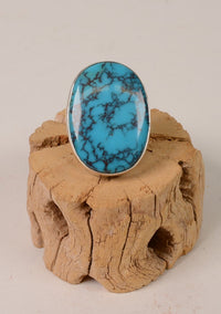 Large Navajo Ring by noted Artists Everett and Mary C. Teller Size: 8