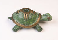 Zuni Bronze Green Metal Turtle Fetish