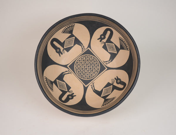 Nicaraguan Pottery Bowl By Gregorio Bracamonte