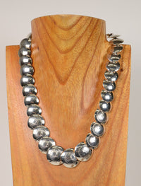 Fine Navajo Jewelry / Necklace Silver by Ina Nez Alawajo