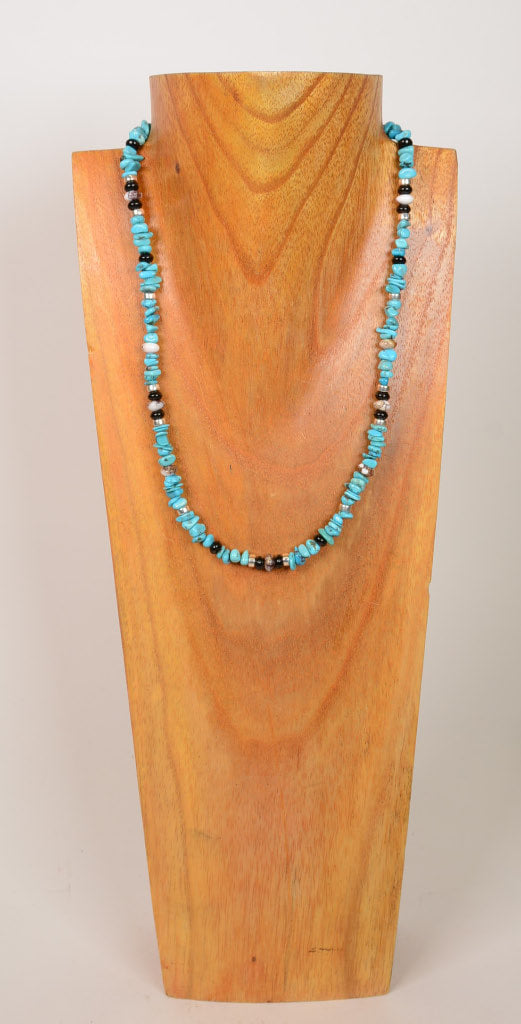 Navajo Turquoise and mixed stone/beads Necklace by Shania Dooline