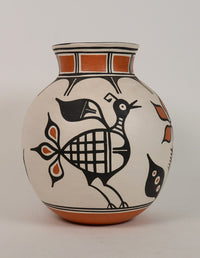Kewa (Santo Domingo) Pueblo Pottery, "Rainbird" Jar by Thomas Tenorio