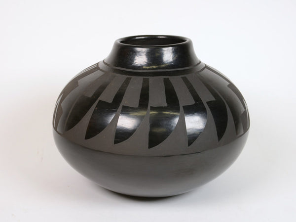 Santa Clara Pueblo Black Jar By Belen Tapia