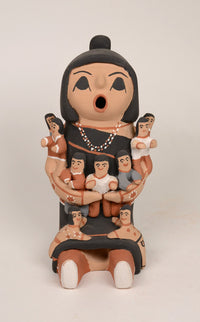 Jemez Pueblo Pottery Storyteller Doll By Deborah Seonia Loretto