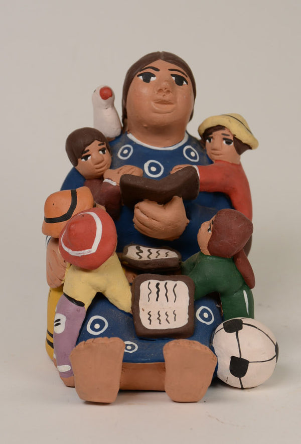 Peruvian Storyteller Clay Pottery Doll