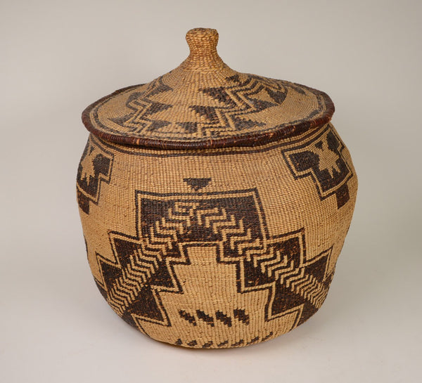 Very Large Pit River Lidded Storage Basket