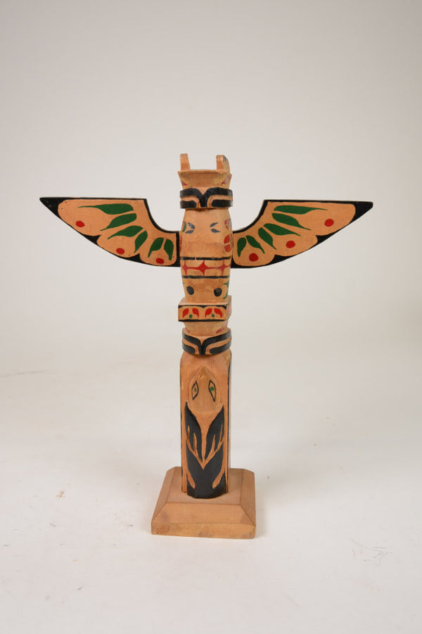 Early Salish Model Coast Salish Double Thunderbird Totem Pole