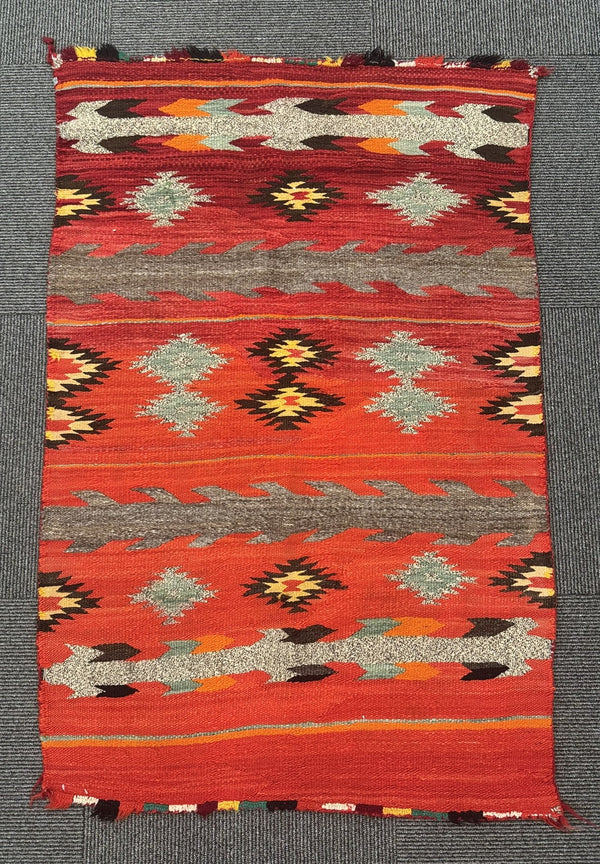 Navajo Double Saddle Blanket with Germantown