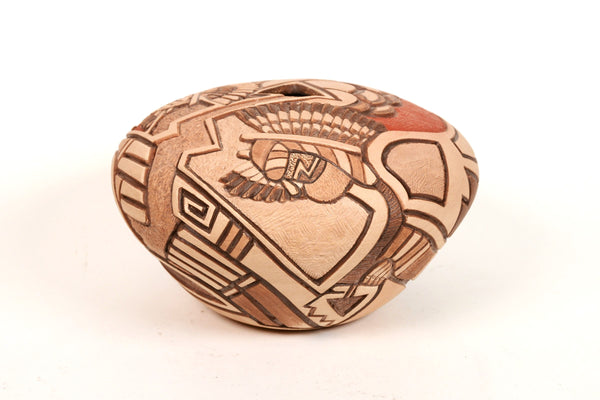 Hopi Pueblo Pottery Jar By Tom Polacca