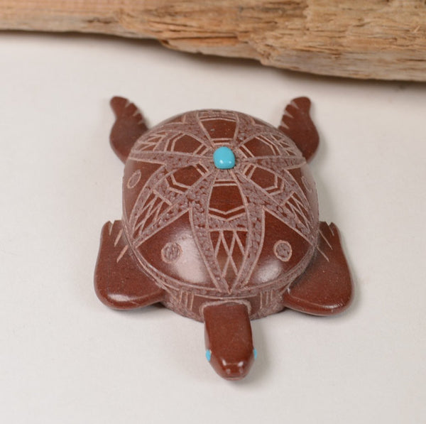 Zuni Fetish Turtle by Darren Shebola (D)