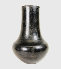San Ildefonso Pottery Jar: Tall "Marie" Lamp (broken and glued)