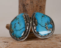 Smaller Vintage Navajo Turquoise Cuff Bracelet of Small Wrist Size