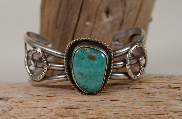 Vintage Navajo Turquoise Cuff Bracelet