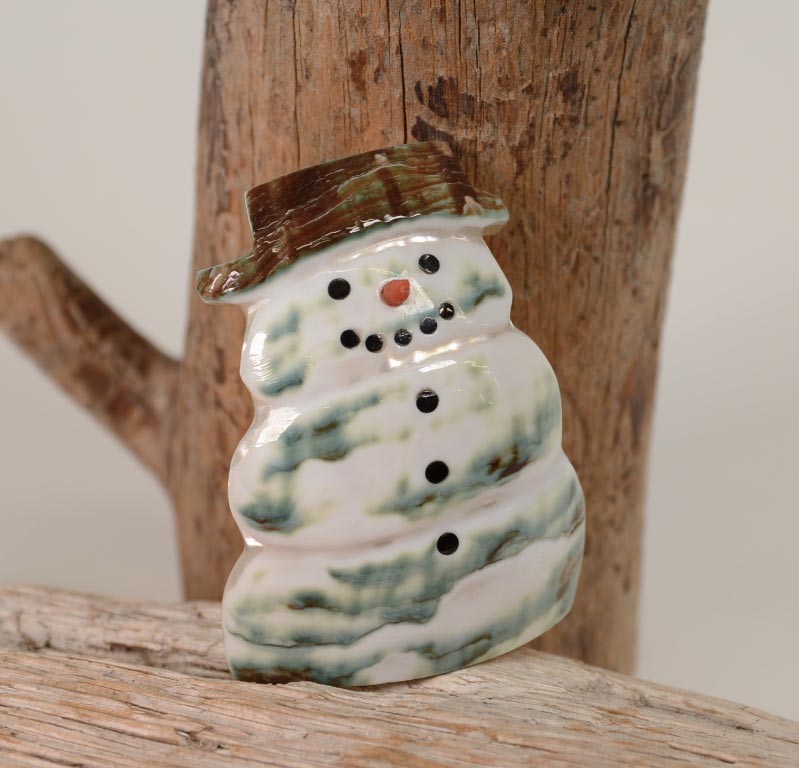 Zuni Fetish Snowman by Calvin Weekya