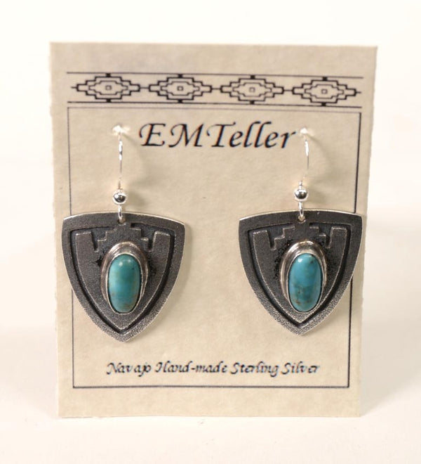 Navajo Earrings - Sterling Silver by Everett and Mary C. Teller