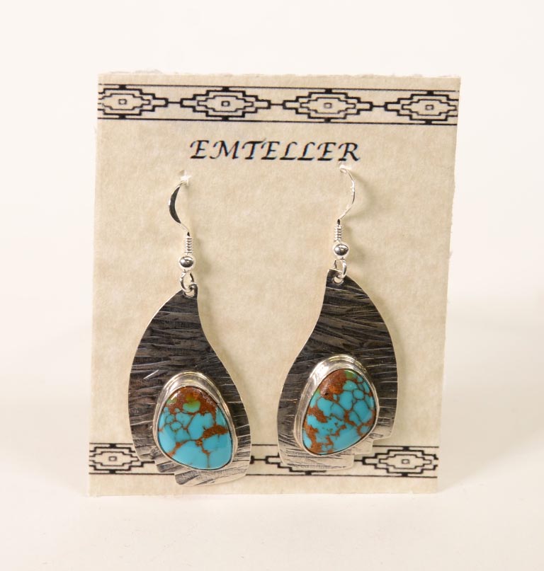 Navajo Earrings - Sterling Silver by Everett and Mary C. Teller