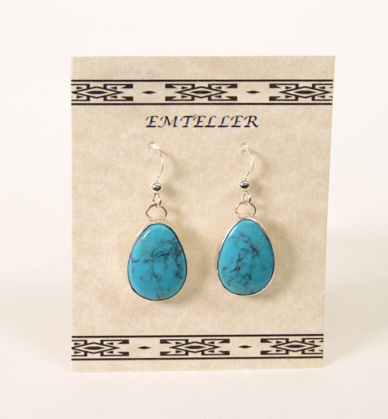 Navajo Earrings - Sterling Silver by Everett and Mary C. Teller