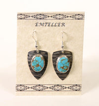 Navajo Earrings - Sterling Silver by Everett and Mary C. Teller