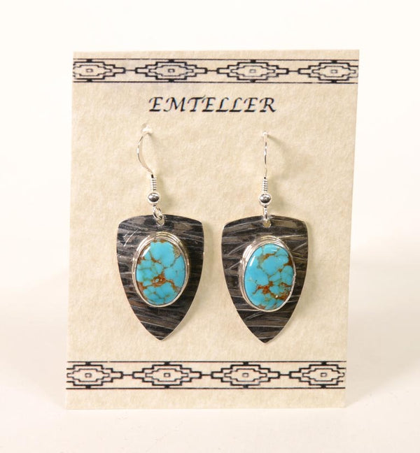 Navajo Earrings - Sterling Silver by Everett and Mary C. Teller