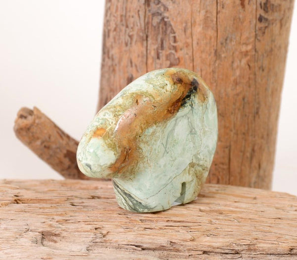 Zuni or Navajo Medicine Fetish Green and Brown Marble Bear