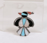 Navajo Inlay Thunderbird Pin