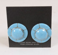 Navajo Turquoise and Sterling Silver Earrings