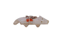 Zuni Carved Wolf Pair Fetish by Aaron and Thelma Sheche