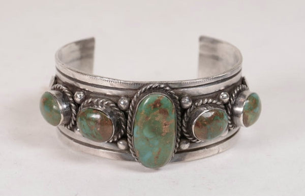 Navajo Bracelet; Royston Nevada Turquoise