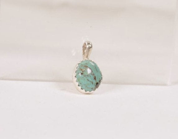 Navajo Oval Turquoise Pendant