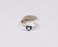 Navajo Ring Neha Heart with Turquoise Size 6