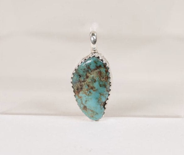 Navajo Turquoise Pendant by Dorothy Yazzie