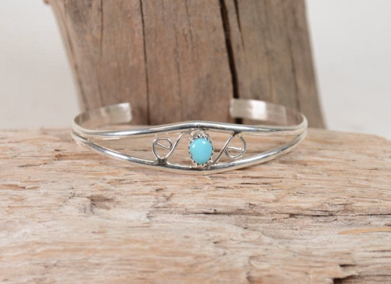 Navajo Sterling Silver Bracelet By Judy Lincoln