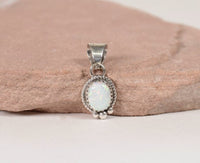 Opal Pendant in Sterling Silver