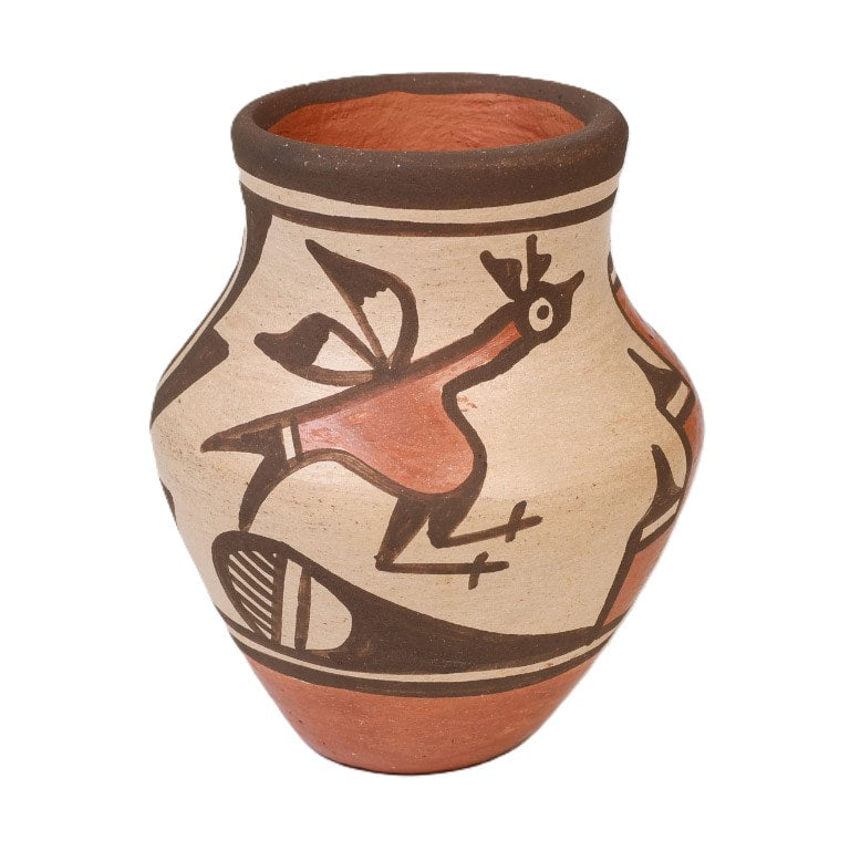 Miniature Zia Pueblo Olla Pottery By Elizabeth Medina