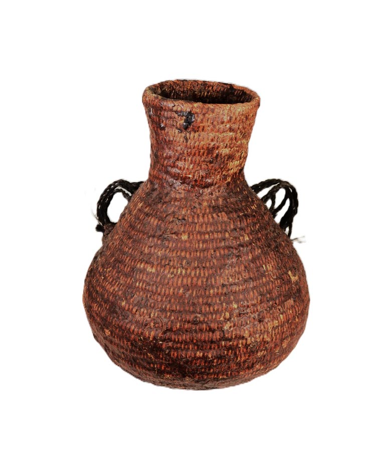 Apache Tus - Large Water Pine Pitch Covered Basket