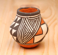 Miniature Acoma Pueblo Pot by Joyce Leno