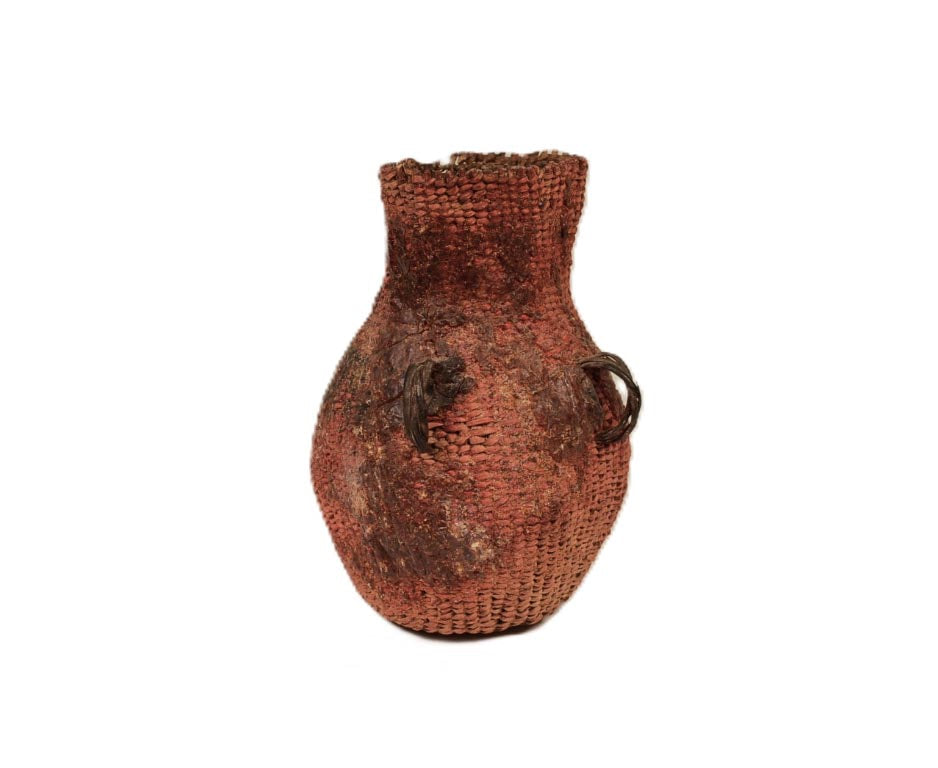 Small Paiute Tus Basket, Water Canteen with Handles