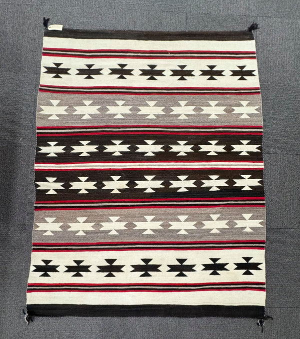 Navajo Rug, Banded Blanket Revival, Chinle, AZ