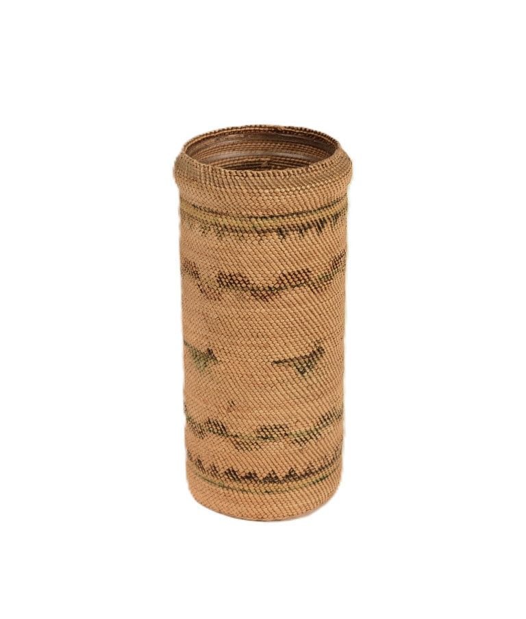 Makah Basket Over a Glass Jar