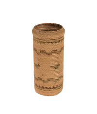 Makah Basket Over a Glass Jar