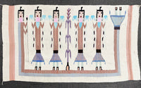 Large Mexican Rug / Blanket: Copy of Navajo Yei Rug
