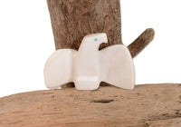 Zuni Eagle Fetish by Frank Nieto with turquoise inset eyes